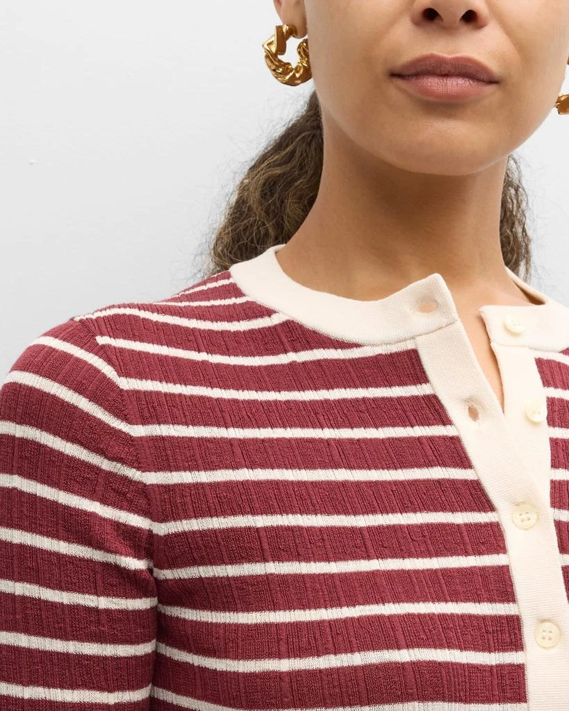 A.L.C. Fisher Pleated Button-Front Top 7