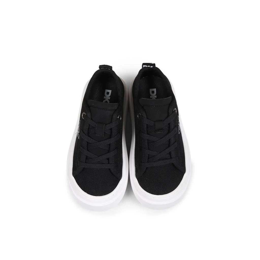 DKNY Black Sneakers For Girl With Logo 2