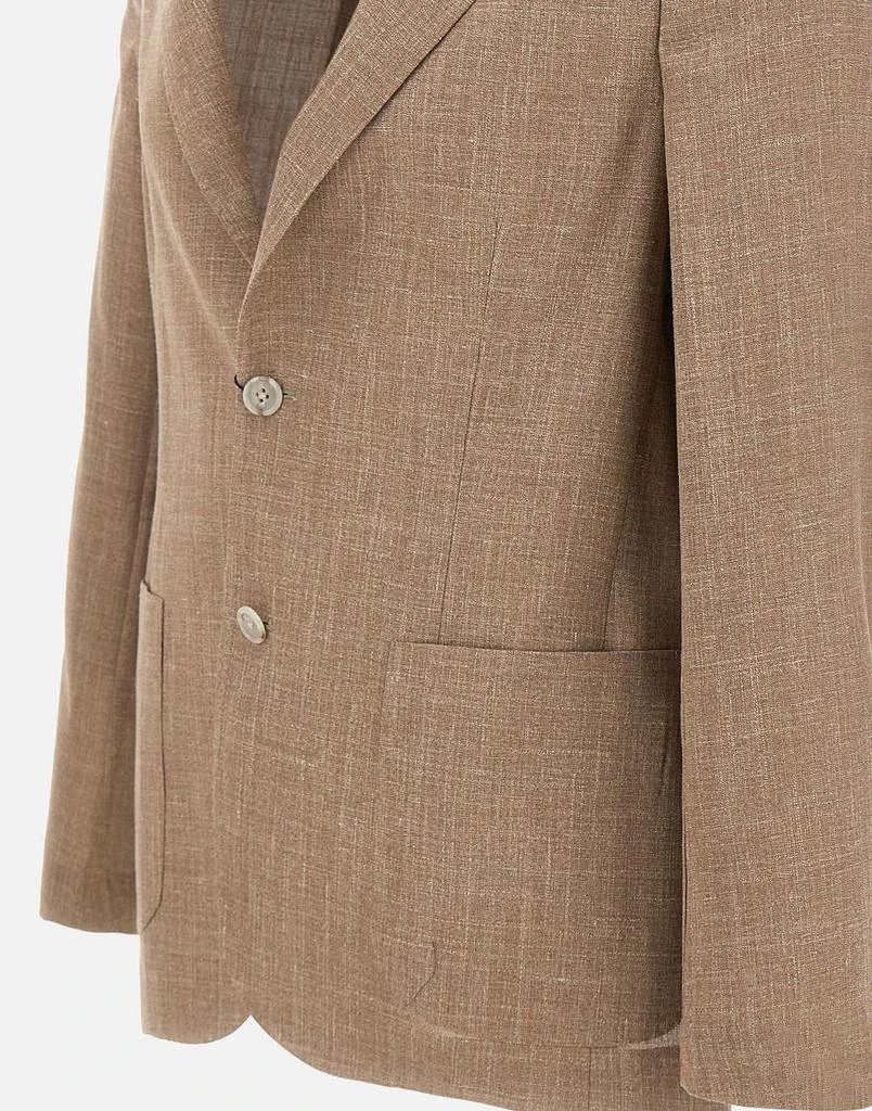 BARBA Wool, silk and linen blazer 5