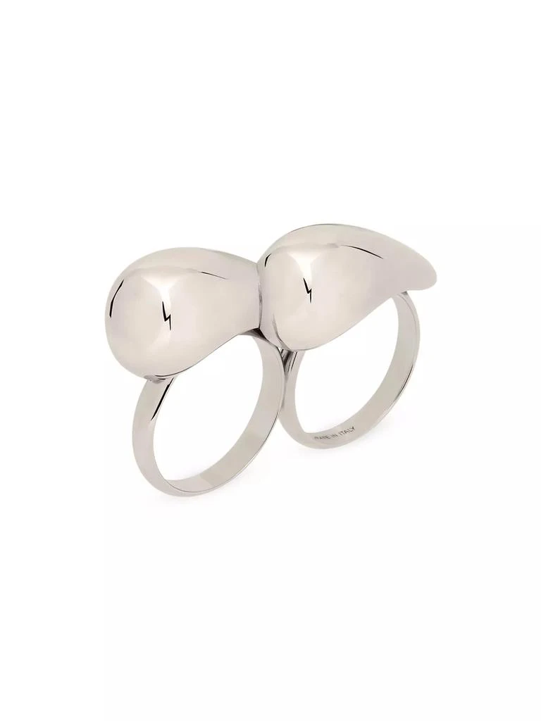 Givenchy G Tears Double Fingers Ring in Metal 2