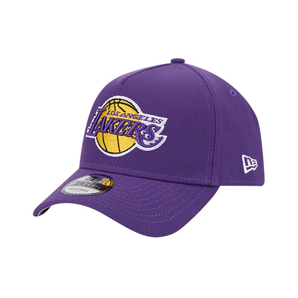 New Era Men's Purple Los Angeles Lakers A-Frame 9FORTY Adjustable Hat