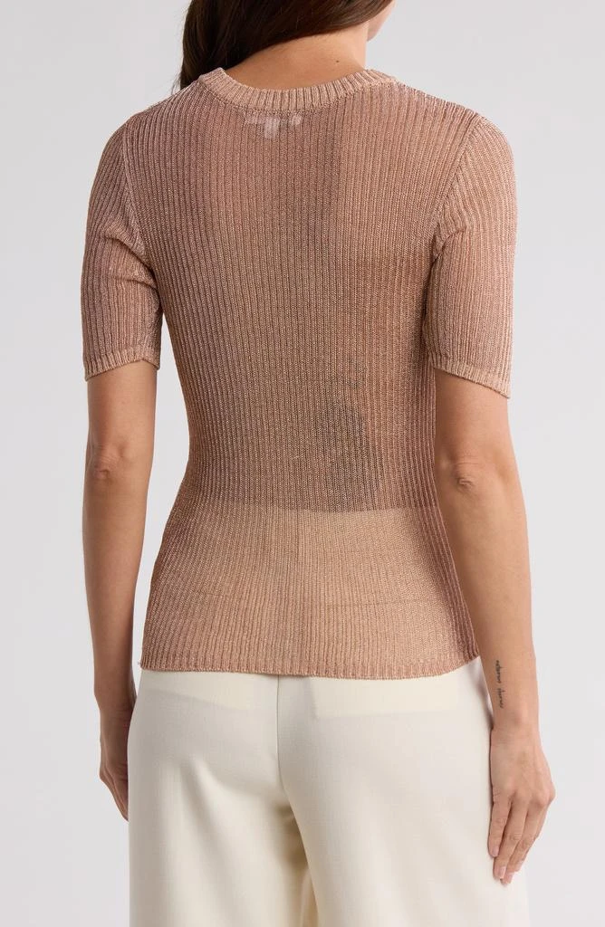 DR2 by Daniel Rainn Short Sleeve Ribbed Sweater 2