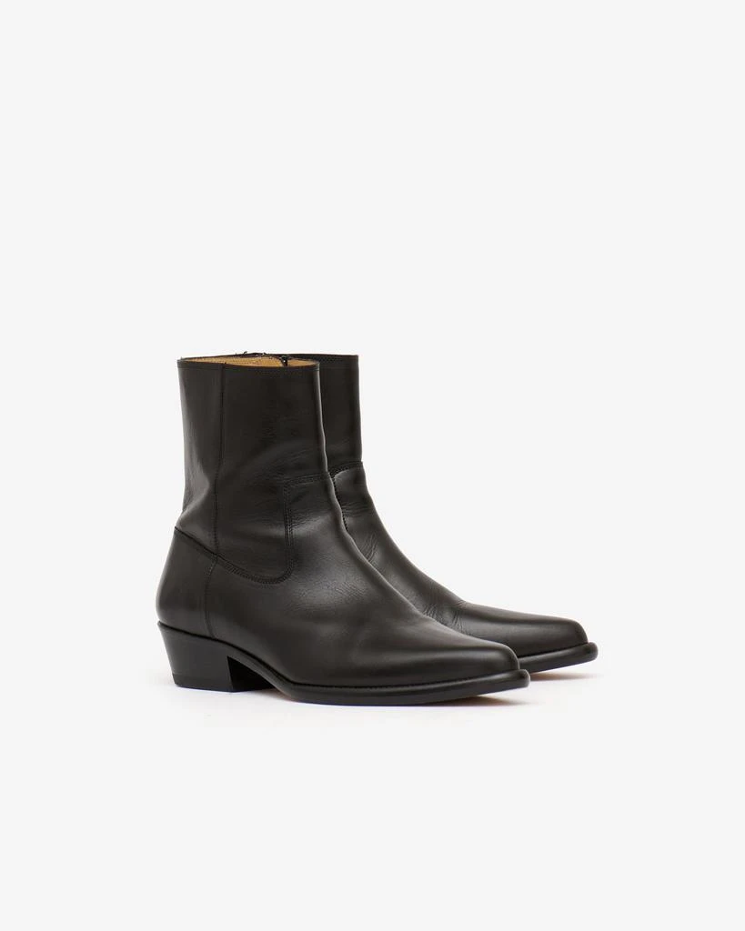 Isabel Marant ISABEL MARANT, DELIX COW LEATHER LOW BOOTS - Men - Black - 41 1