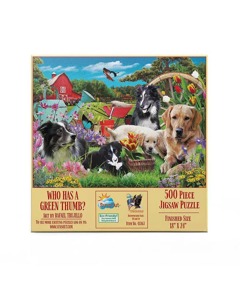 SunsOut Who has a green Thumb 500 piece Jigsaw Puzzle for Adults 2