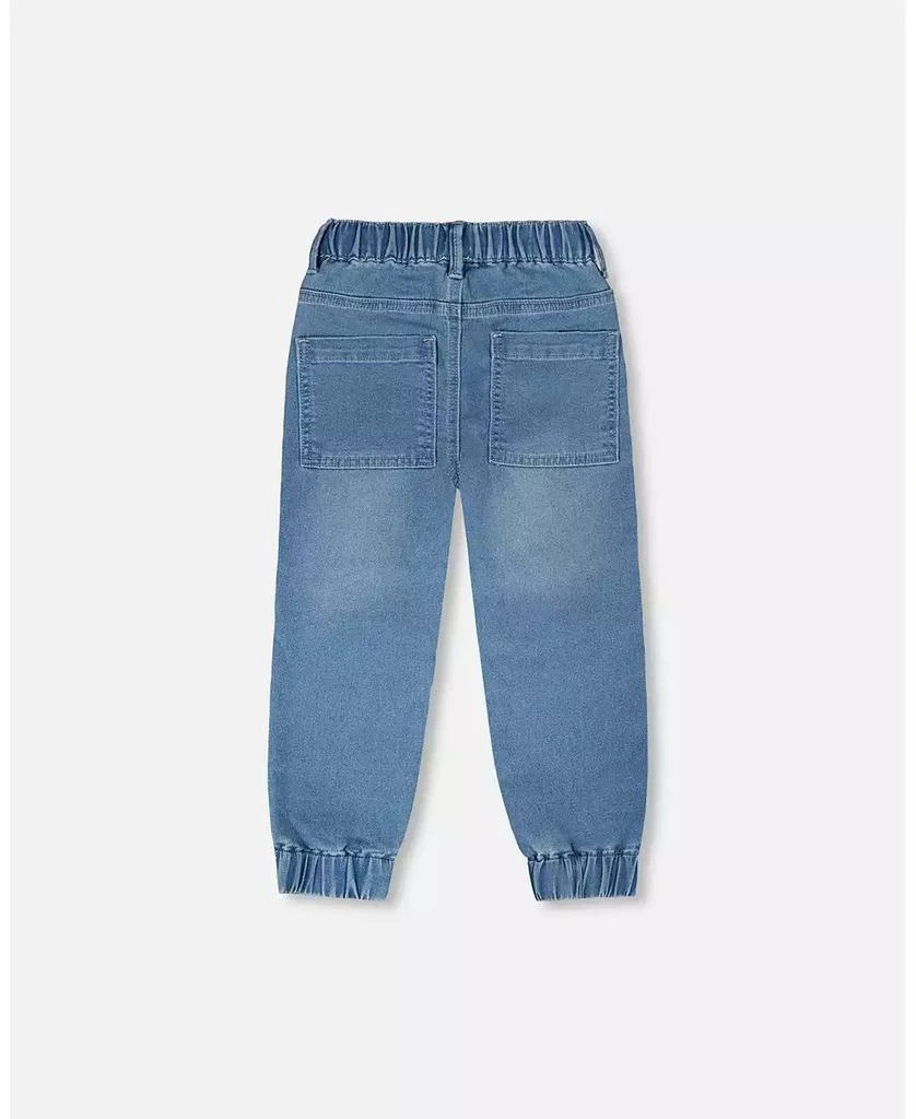 Deux par Deux Toddler Boys Stretch French Terry Denim Jogger 2