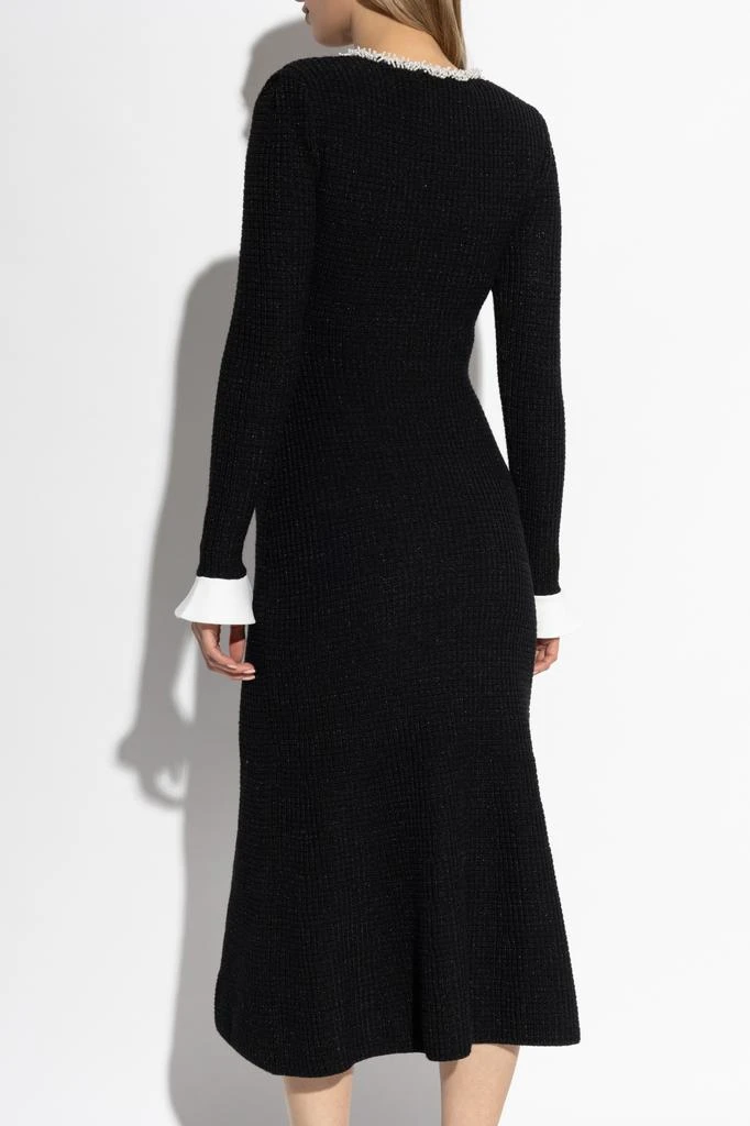 Self Portrait Dress with pearl appliqués 4