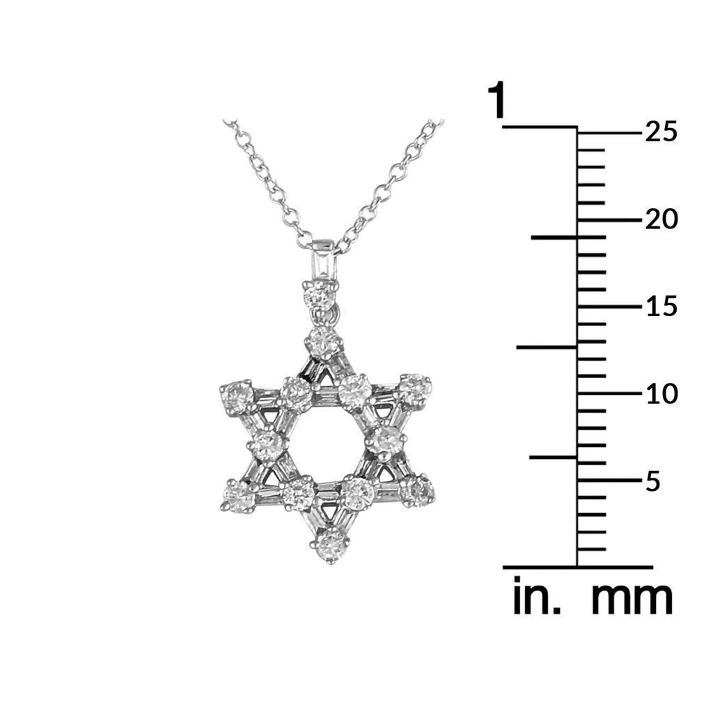 LB Exclusive 14K White Gold 0.50ct Diamond Pendant Necklace PN16053 4