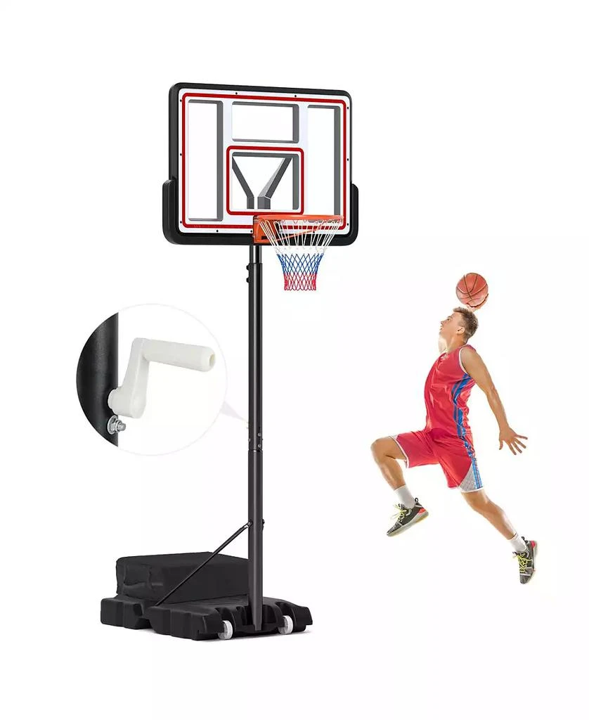 Mecale Portable Basketball Hoop Adjustable Basketball Goal System 1