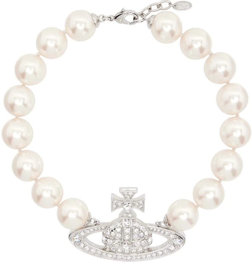 Vivienne Westwood White Neysa Necklace 1