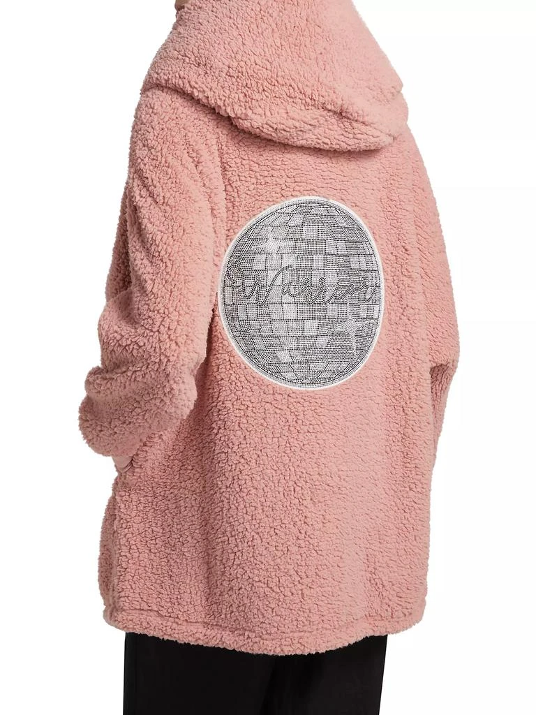 By Jill Martin The Best Lounger In The World Embellished Warrior Sherpa Hooded Jacket 1