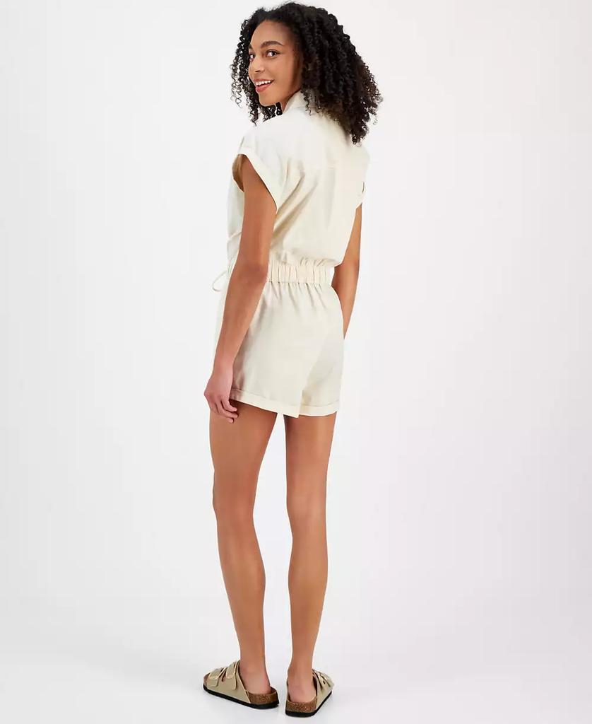 Celebrity Pink Juniors' Button-Front Romper