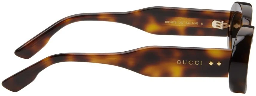 Gucci Tortoiseshell Oval Sunglasses 2