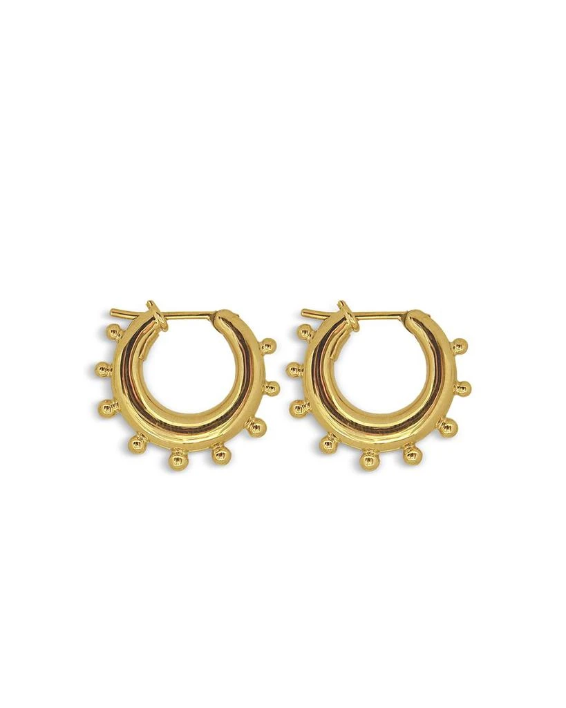 Temple St. Clair 18K Yellow Gold Yoga Small Hoop Earrings 3