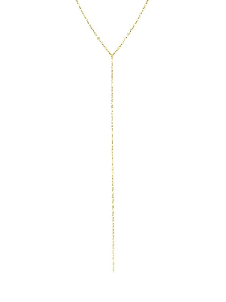 Shashi Rebecca 14K-Gold-Plated Lariat Necklace