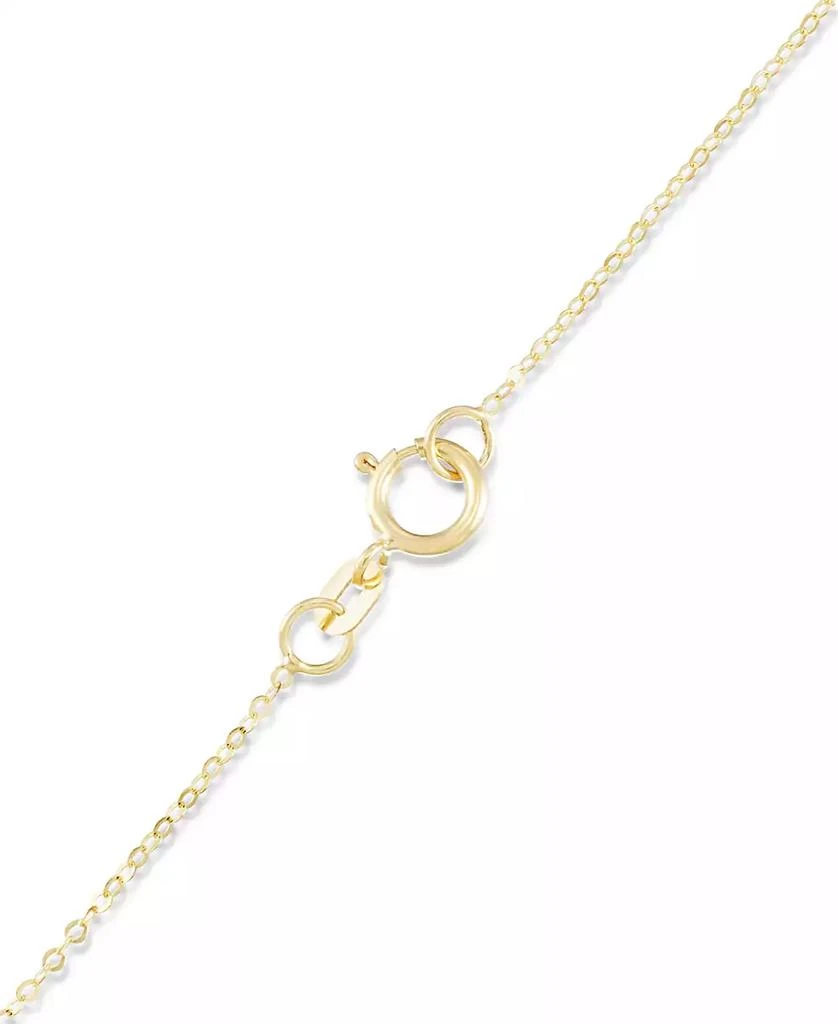 Macy
s Polished Heart Dangle 18" Collar Necklace in 10k Gold 2