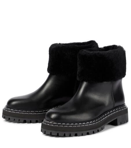 Proenza Schouler Shearling-trimmed ankle boots 5