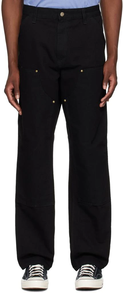 Carhartt WIP Black Double Knee Trousers 1