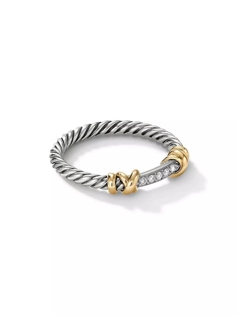 David Yurman Petite Helena Wrap Band Ring in Sterling Silver 1