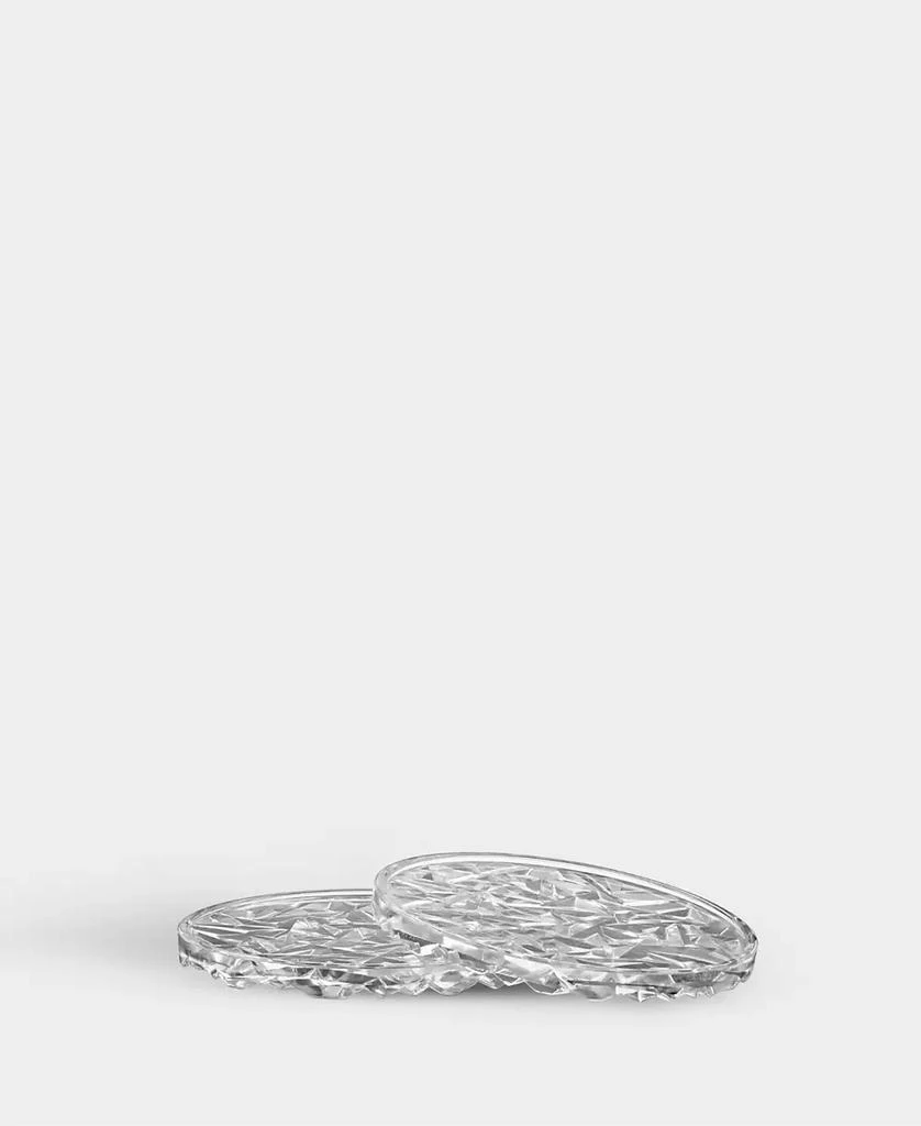 Orrefors Carat Coaster Barware Pair 5