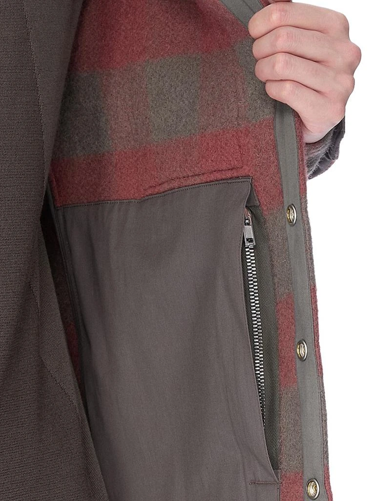 Rick Owens Plaid Wool Overshirt 10