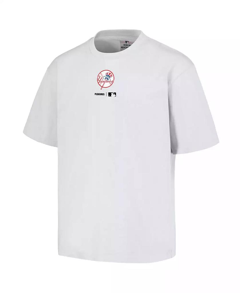 Pleasures Men's White New York Yankees Mascot T-shirt