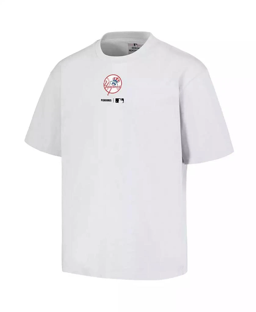 Pleasures Men's White New York Yankees Mascot T-shirt 2