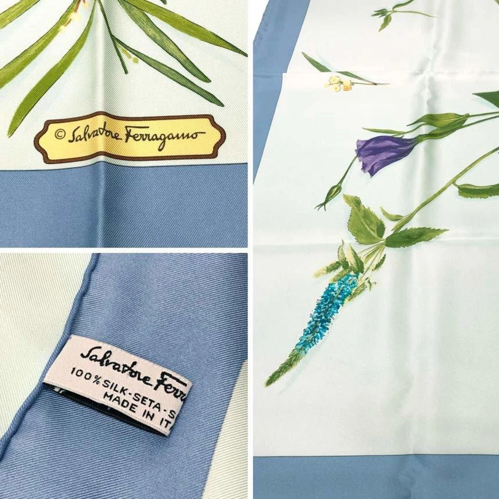 Salvatore Ferragamo blue blue Silk Scarf (Pre-Owned) 2