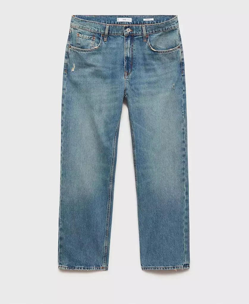 Mango Men's Straight-Fit Light Wash Bob Jeans 7