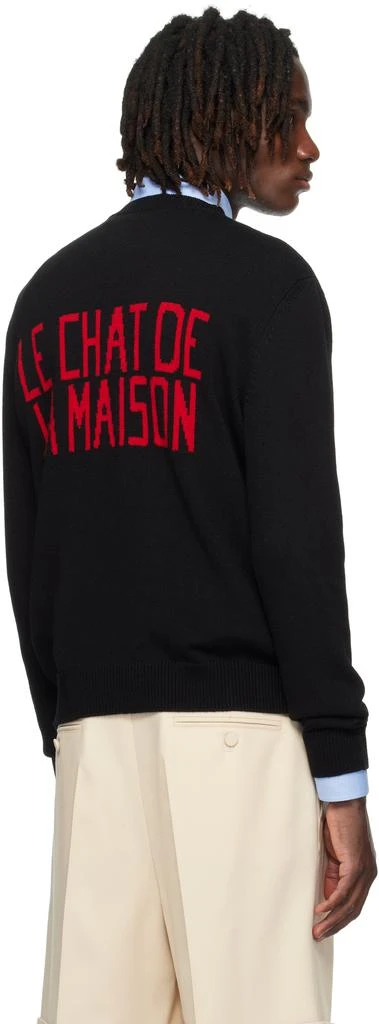 Valentino Black 
Le Chat De La Maison
 Patch Sweater 3