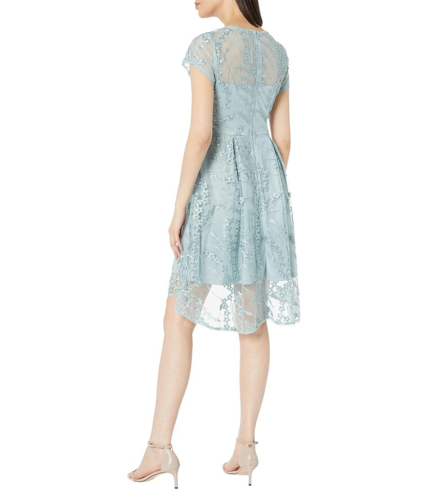 Adrianna Papell Sequin Embroidered Cocktail Dress