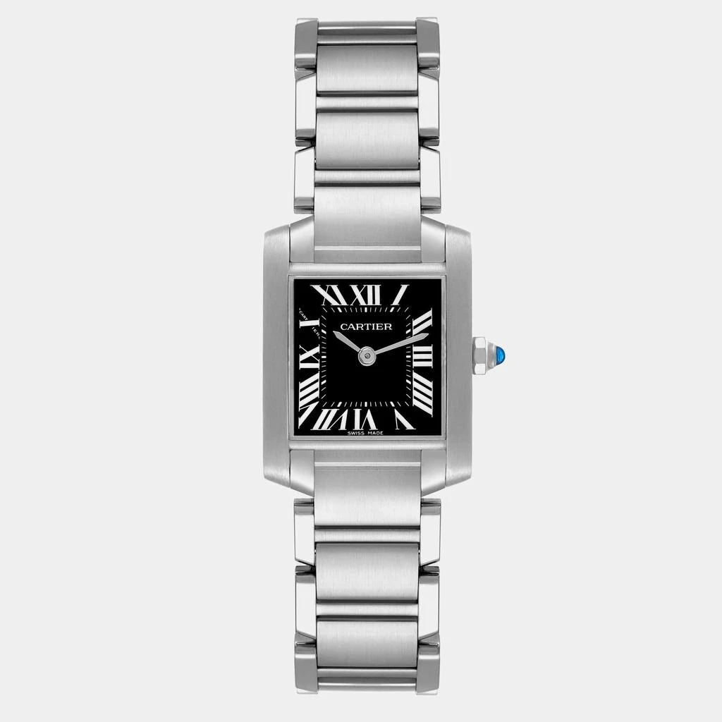 Cartier Cartier Tank Francaise Black Dial Steel Ladies Watch W51026Q3 20.0 mm x 25.0 mm 1
