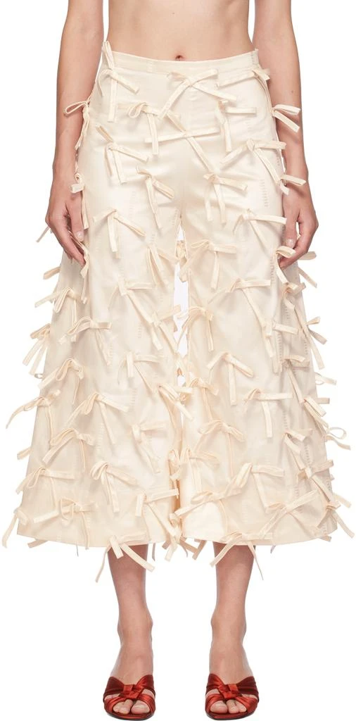 SUPER YAYA Off-White Tatiana Trousers 1