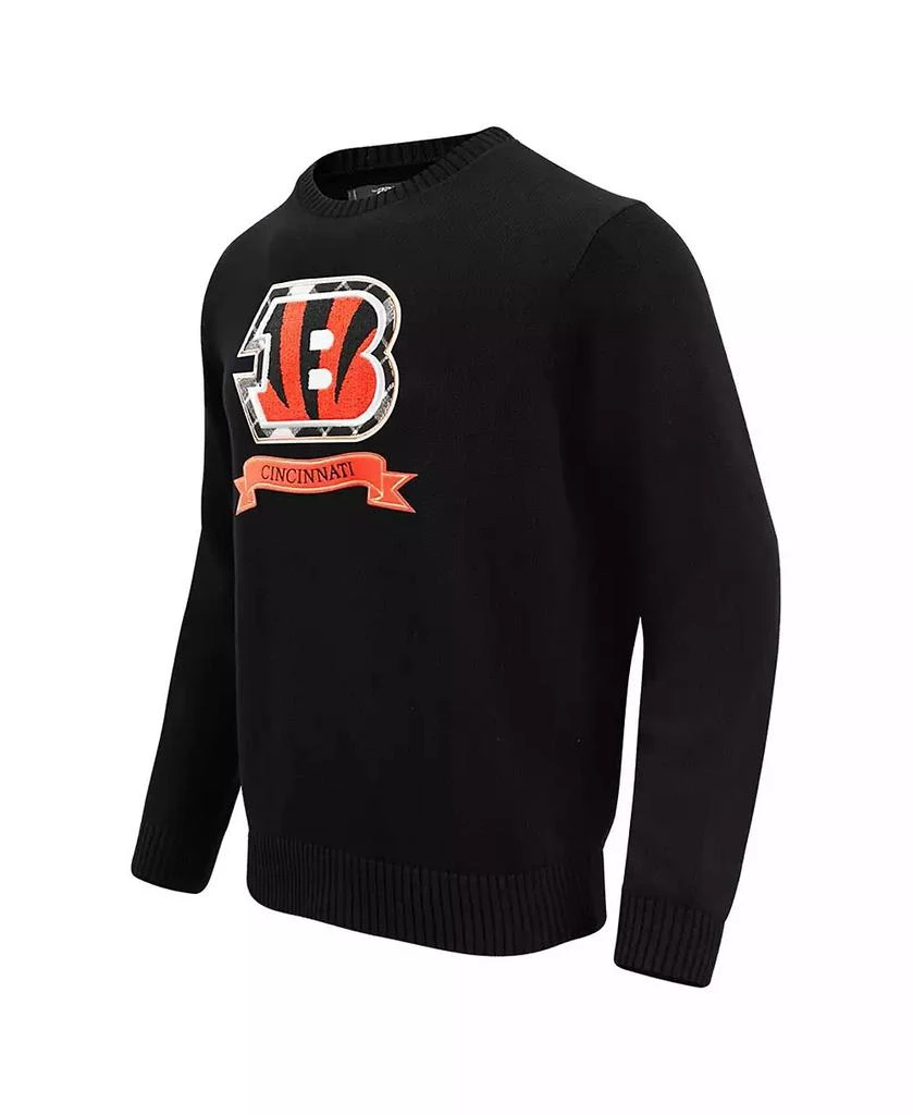 Pro Standard Men's Black Cincinnati Bengals Prep Knit Sweater 4