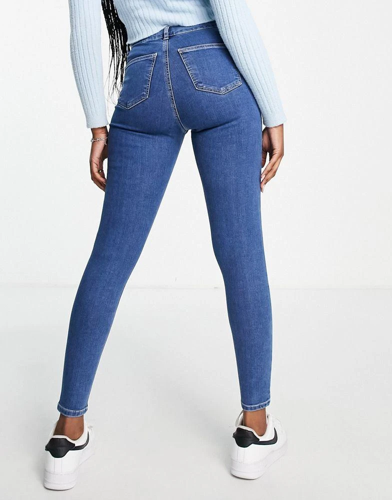 Topshop Topshop Joni jeans in mid blue 2
