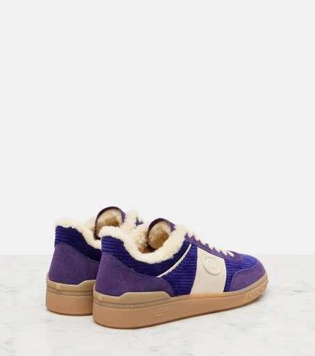 Valentino Upvillage suede and corduroy sneakers 2