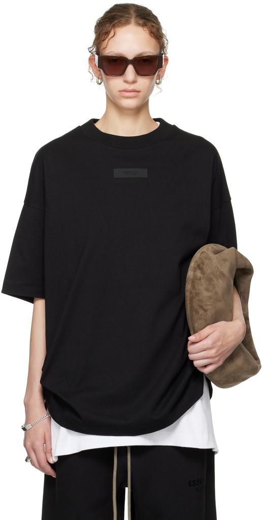 トップス ESSENTIALS CREWNECK T-SHIRT / Black M Black Crewneck T-Shirt by Fear of God ESSENTIALS on Sale