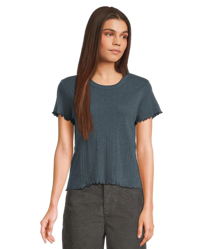 Toad & Co Foothill Pointelle Short Sleeve Baby Tee 1