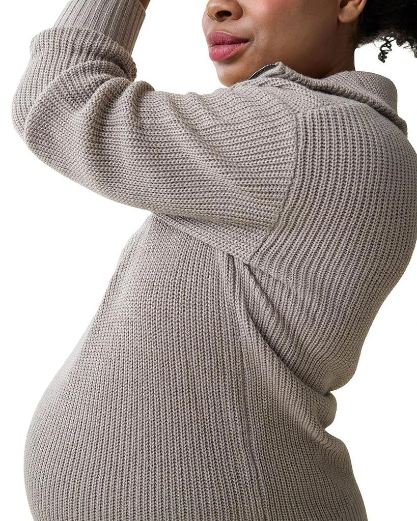 Ingrid 
Isabel Maternity Zip Front Sweater 3