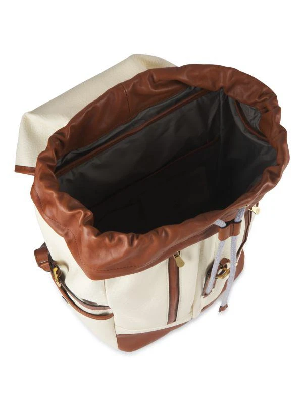 Brunello Cucinelli Leather Trim Backpack 3