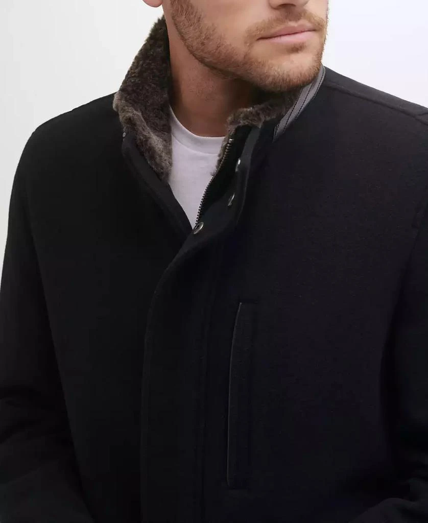 Cole Haan Men's Wool Plush Car Coat 3