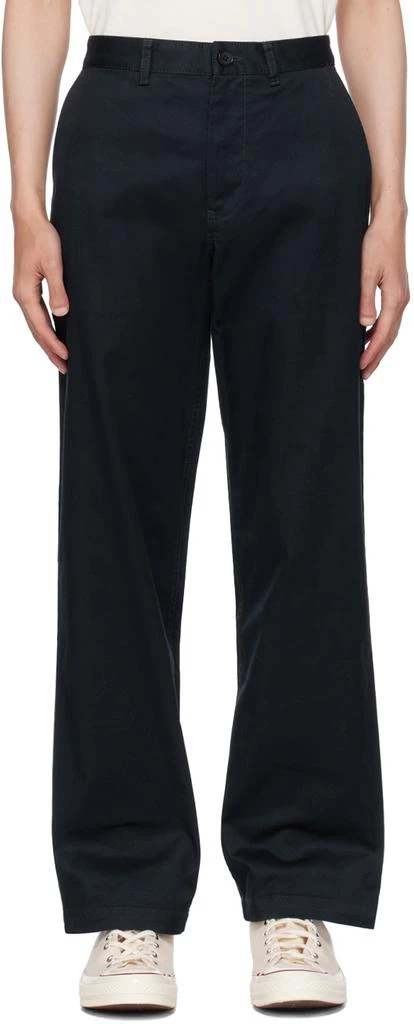Wood Wood Navy Stefan Trousers 1