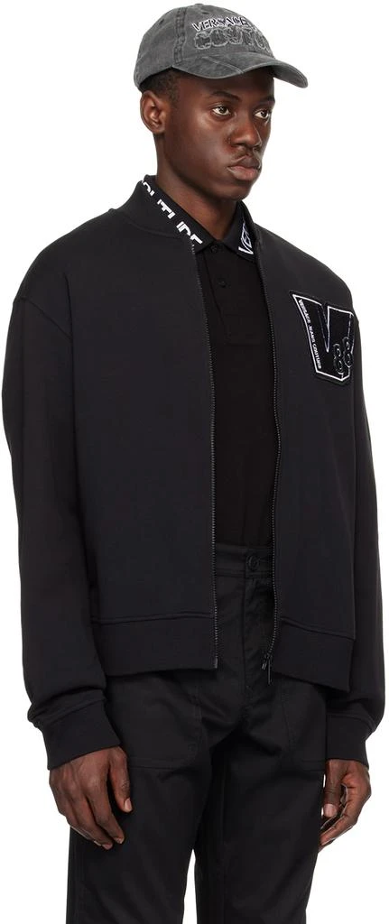 Versace Black Patch Bomber Jacket 2