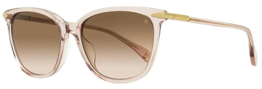 rag & bone Rag & Bone Women's Rectangular Sunglasses RNB1035S 35JM2 Pink/Gold 55mm 1