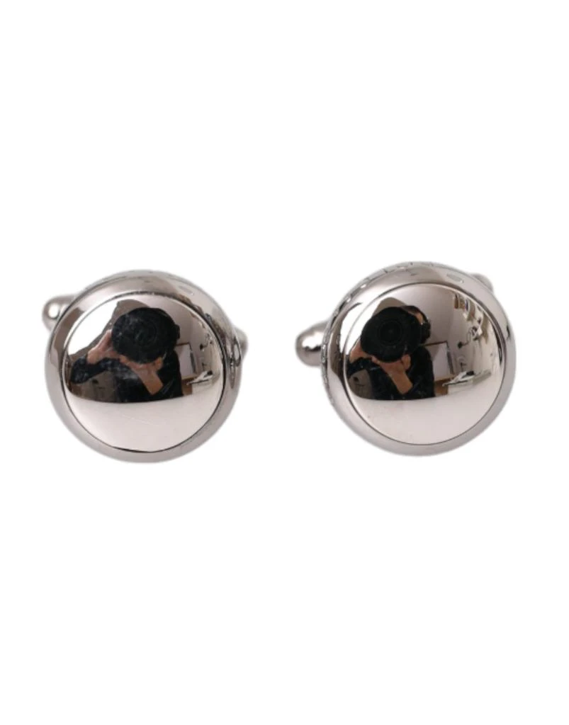 Dolce & Gabbana Plated Brass Round Pin Men Men's Cufflinks 1