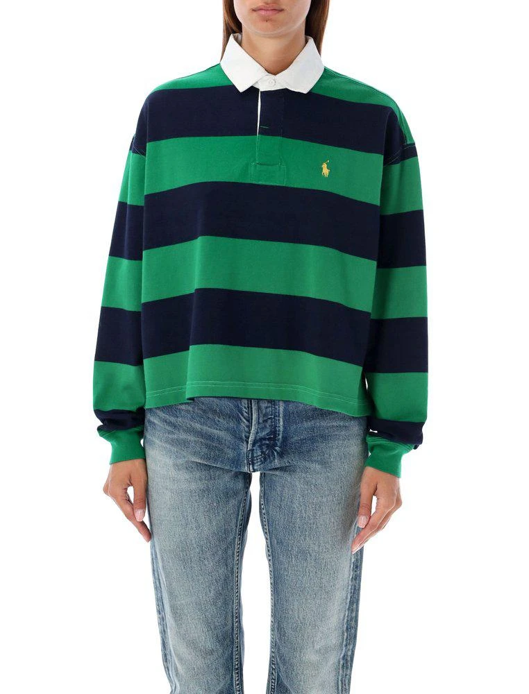 Ralph Lauren Polo Ralph Lauren Cropped Striped Rugby Shirt 1