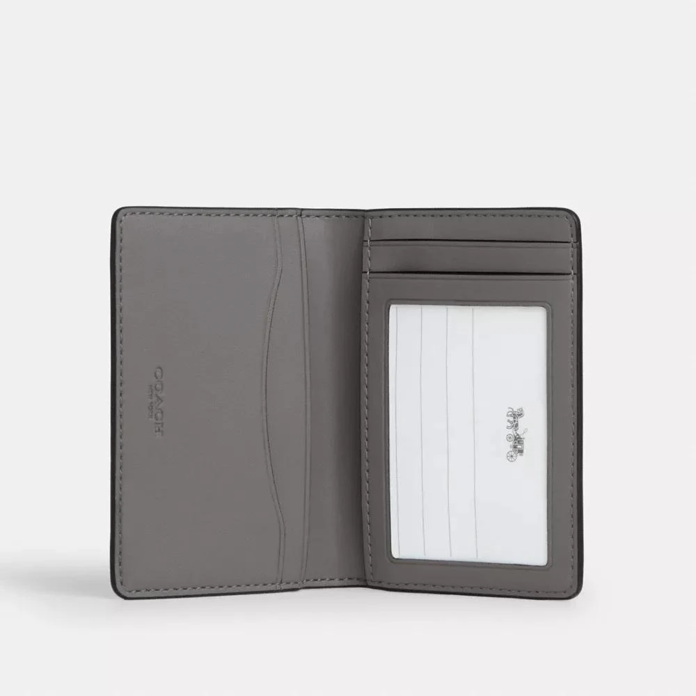 Coach Id Card Wallet In Signature Canvas With Patches 2