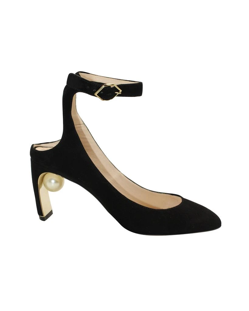 Nicholas Kirkwood Lola Pearl Pumps in Black Suede 1