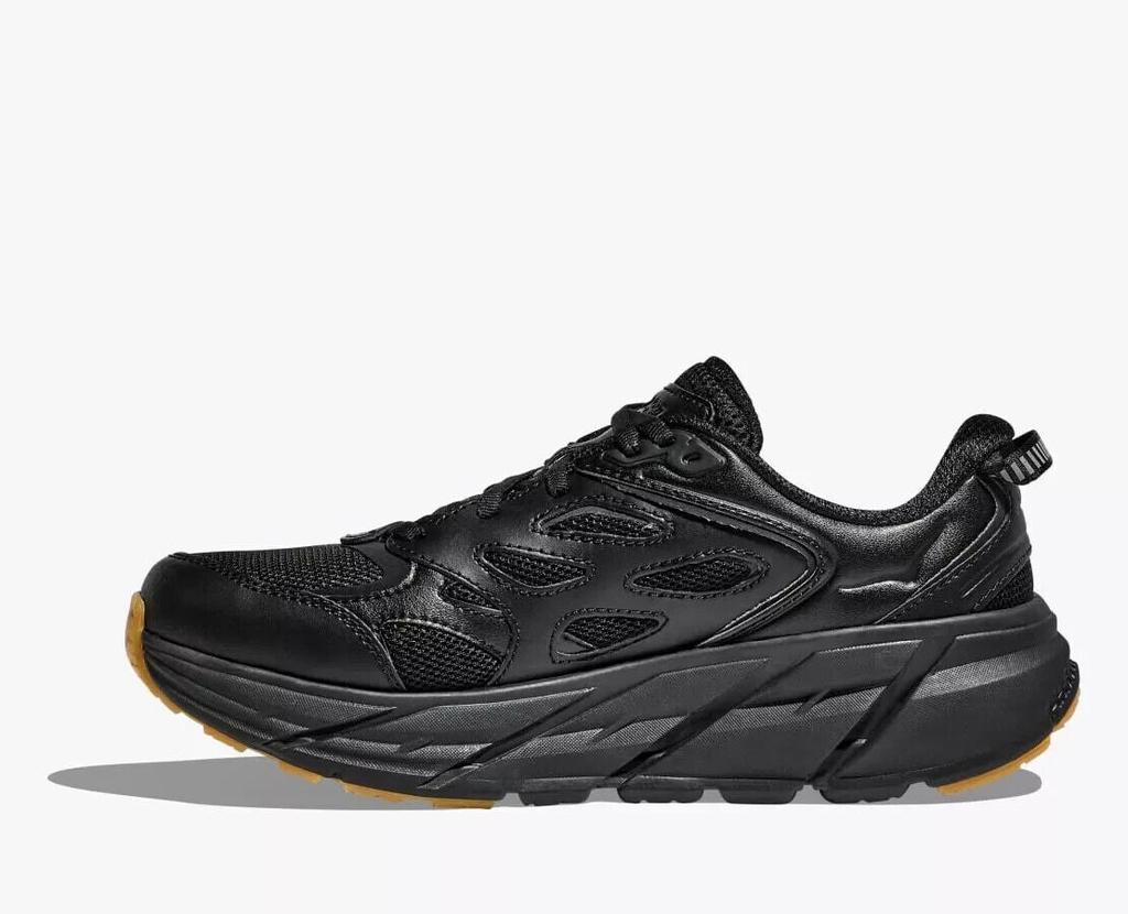 Hoka One One One One Clifton L 1160050-BBLC Sneakers Women's Black Running Shoes TF5699 (Black,12)