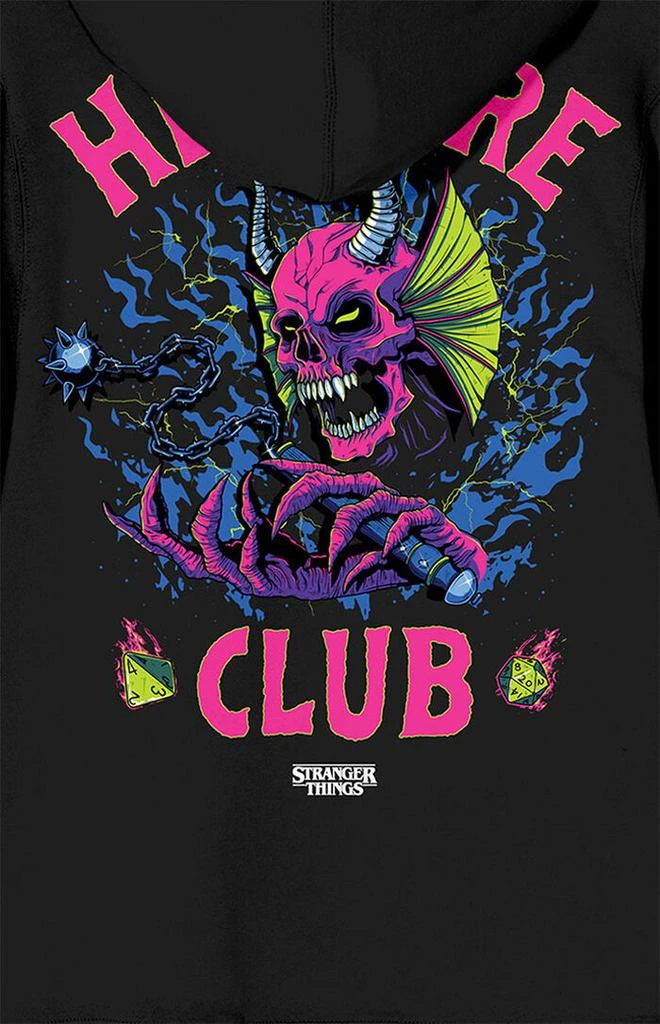 null Stranger Things Hawkins Hellfire Club Zip Up Hoodie 4