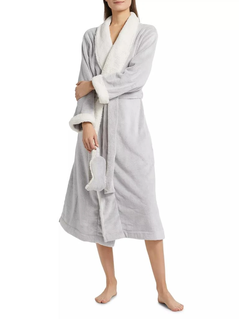 Papinelle Plush Sherpa Robe &amp; Sleep Mask Set 2